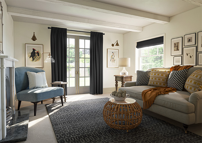 Oslo, Black - Made to Measure Curtains - Image 8